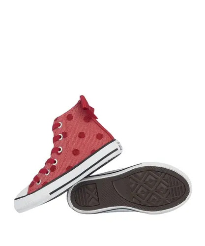 Tênis Converse Kids Chuck Taylor All Star Hi Better In Bows Vermelho Bordo