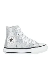 Tênis Converse Kids Chuck Taylor All Star Hi Holliday Disco Prata Opaca Branco