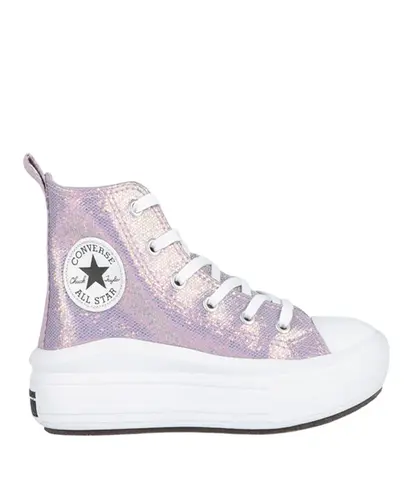 Tênis Converse Kids Chuck Taylor All Star Holliday Disco Lilas Velho Branco