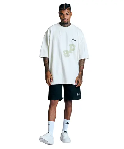 Camiseta Huge Approve Letters Off White Cinza