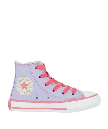Tênis Converse Kids Chuck Taylor All Star Side Zip Hi Lilas