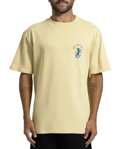 Camiseta Hurley Especial Wheels Bege