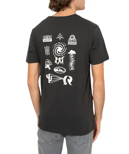 Camiseta Quiksilver All Welcome Cinza Escuro