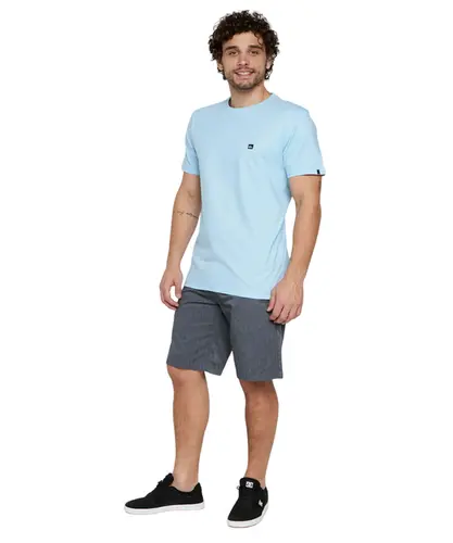 Camiseta Quiksilver Transfer Square Color Azul Claro