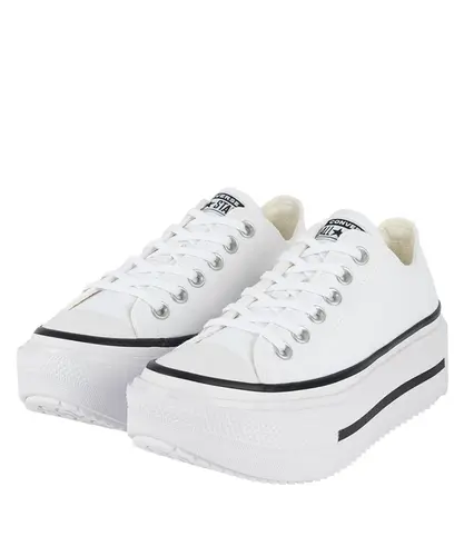 Tênis Converse All Star Lift Double Stack Ox Foundation Branco Preto