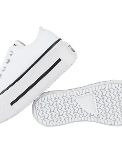 Tênis Converse All Star Lift Double Stack Ox Foundation Branco Preto