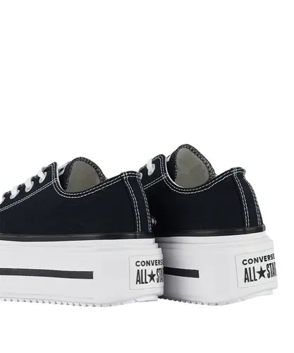 Tênis Converse  All Star Lift Double Stack Ox Foundation Preto Branco