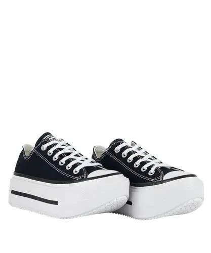 Tênis Converse  All Star Lift Double Stack Ox Foundation Preto Branco