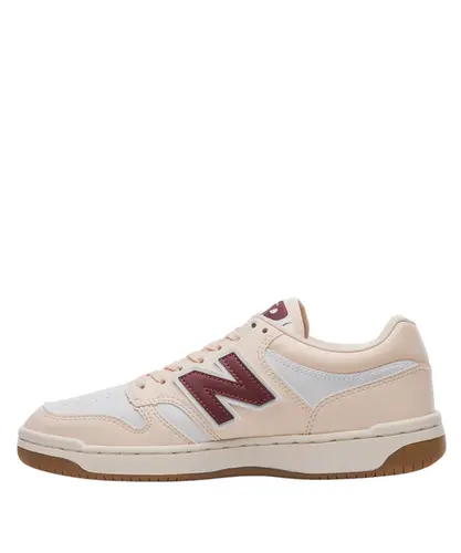 Tênis New Balance 480 Low Rosa Claro Branco Vinho