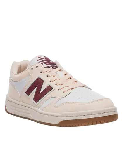 Tênis New Balance 480 Low Rosa Claro Branco Vinho