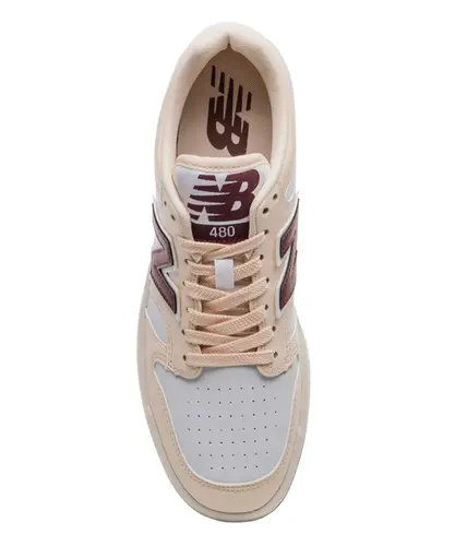 Tênis New Balance 480 Low Rosa Claro Branco Vinho