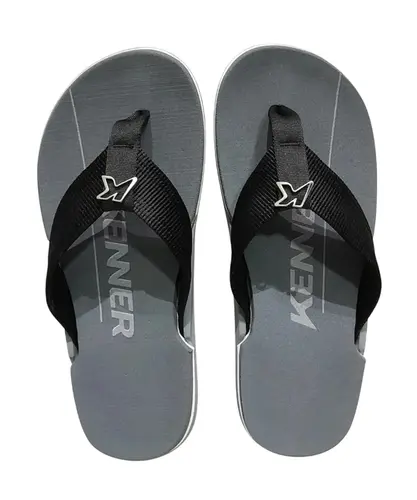 Chinelo Kenner NK6 Pro Cinza Preto