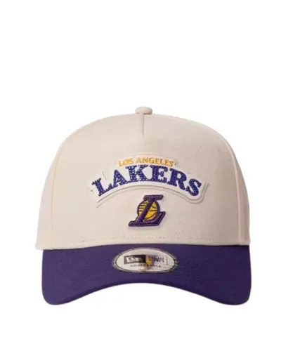 Boné New Era 940AF NBA Lakers Rhinestone Off White