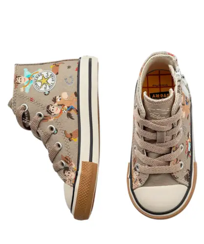 Tênis Converse All Star Chuck Taylor Toy Story Verde Cargo Vintage Marfim Caramelo