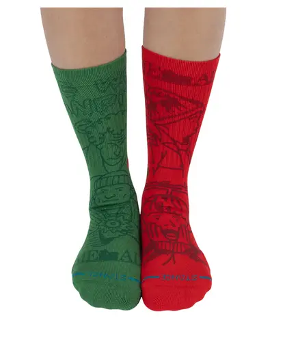Meia Stance Home Alone Vermelho Verde