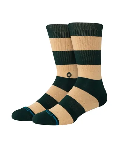 Meia Stance Nep Stripe Crew Verde Escuro