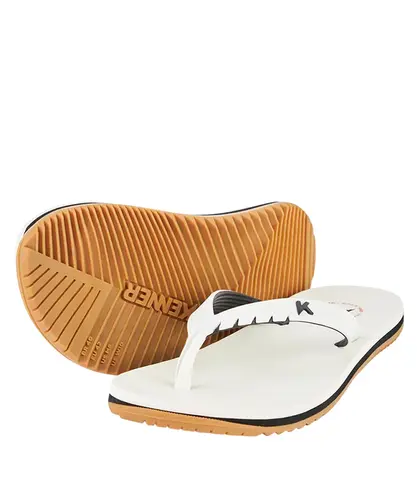 Chinelo Kenner Red High Crepe Branco