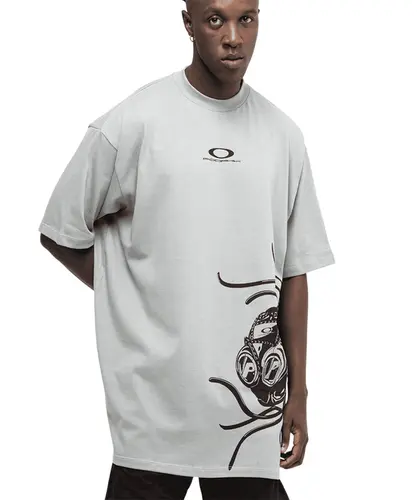 Camiseta Oakley x Podpah Colab Medusa Tee Terrain Gray