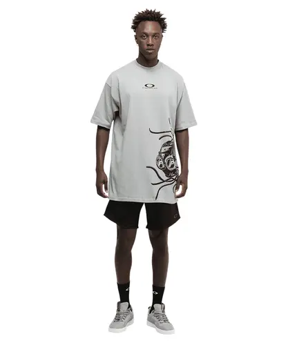 Camiseta Oakley x Podpah Colab Medusa Tee Terrain Gray