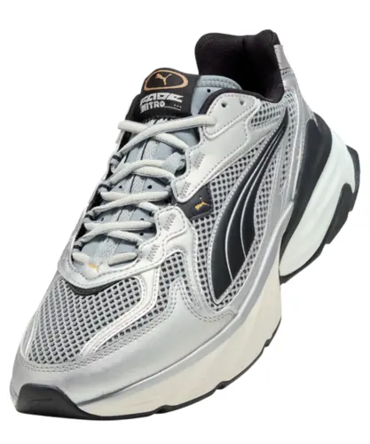 Tênis Puma Fade Nitro LS Cinza Metalizado