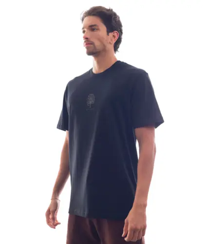 Camiseta Kayland Malhão Folha Solta Preto