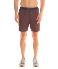Shorts Kayland Volley Bicolor Marrom Marinho