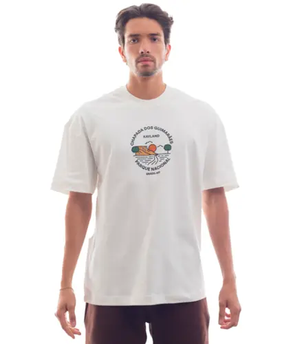 Camiseta Kayland Wide Chapada dos Guimarães Off White