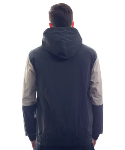 Jaqueta Kayland Windbreaker Bicolor Preto Areia