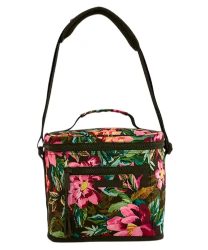 Mini Cooler Farm Farofa Painted Flower Verde