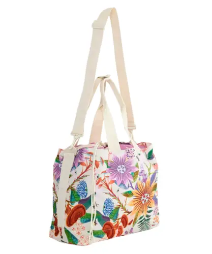 Bolsa Farm Carioca Jardim Brilhante Off White