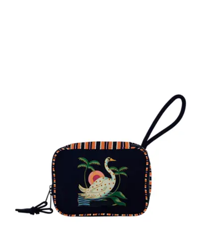 Necessaire Farm Xero Cisne Tropical Azul