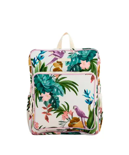 Mochila Farm Ginga Jardim Brilhante Off White