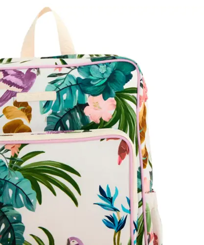 Mochila Farm Ginga Jardim Brilhante Off White
