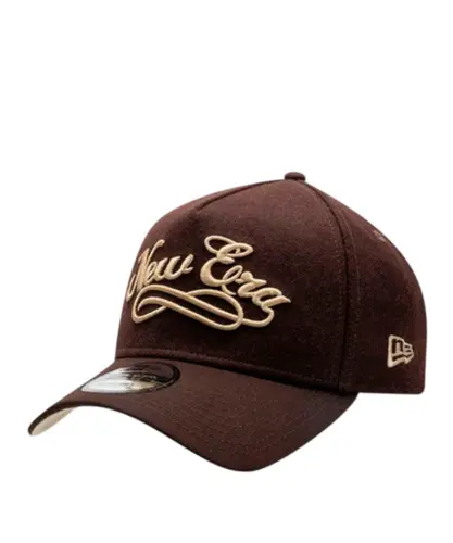 Boné New Era 9FORTY A-Frame Wool Energy Branded Marrom