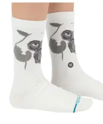 Meia Stance Star Wars Tauntaun Crew White