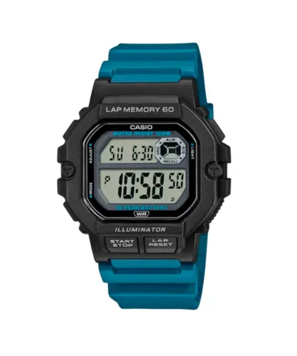 Relógio Casio Sport Runner Preto Azul