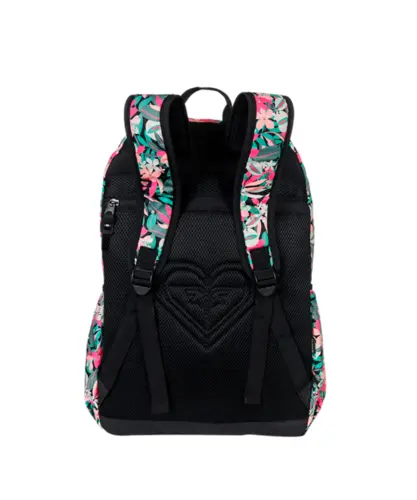 Mochila Roxy Esportiva Paradise Preto Rosa