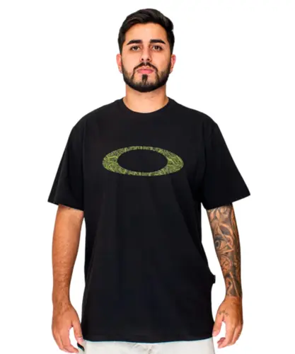 Camiseta Oakley Ellipse Motherboard SS Tee Preto