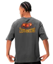 Camiseta Oakley Mad Science Logo Cinza Escuro
