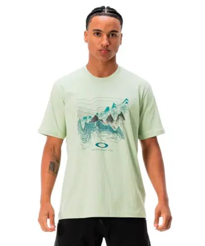 Camiseta Oakley Outline Mountains Verde