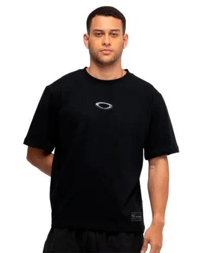 Camiseta Oakley Teeth Footprint Preto