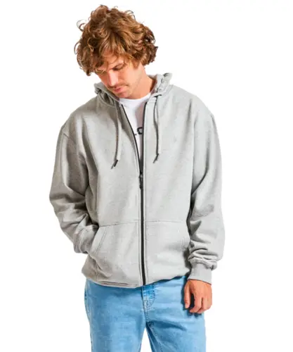 Moletom Volcom Canguru Single Stone Mescla Cinza
