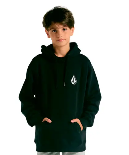 Moletom Volcom Iconic Stone Juvenil Preto