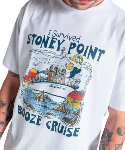 Camiseta Volcom Stoney Point Branco