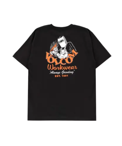 Camiseta Volcom Grindit Preto