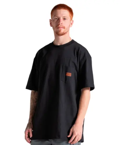 Camiseta Volcom Confort Fit Workwear Preto
