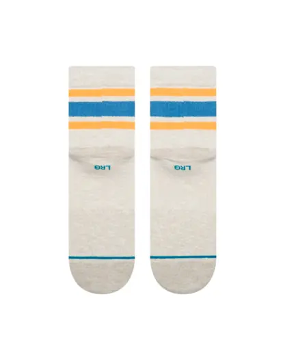 Meia Stance Slub Boyd QTR Cinza Mescla