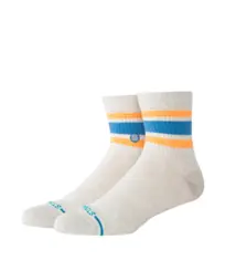 Meia Stance Slub Boyd QTR Cinza Mescla