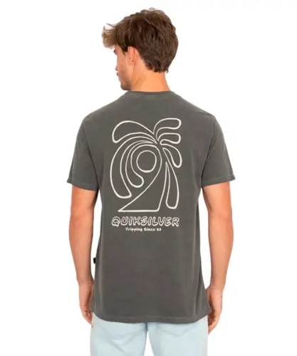Camiseta Quiksilver Sunset Island Cinza Escuro