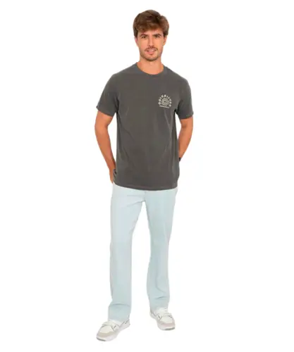 Camiseta Quiksilver Sunset Island Cinza Escuro